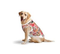 Corgi Floral Flowers Large Pet Cotton Vest For Dogs - Comfortable & Breathable Dog Apparel For Daily Wear, Outdoor Activities & Special Occasions