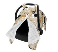 Corgi Gifts for Corgi Lovers Baby Car Seat Canopy Cover 39x27.5 Inches Multi Use Nursing Cover for Newborn Canopy Mom Nursing Breastfeeding Covers