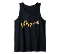 Corgi Gingko Illustration Cute Watercolor pet Tank Top