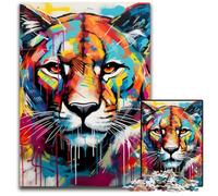 Corgi Graffiti JigsawPuzzle 1000 Pieces for Adults Puzzles for Adults DIY Home Decor Gift, Brain Teaser Game 26X38CM/10.23x14.96inch