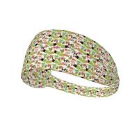 Corgi Hawaiian Tropical Summer Pineapple Print Elastic Headband Sweatband Fashion Exercise Gym Outdoor Activities Seasonal Gifting