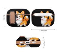 Corgi Headphone Case Compatible with Airpod Pro 2 Protective Cover Cute Hard Case