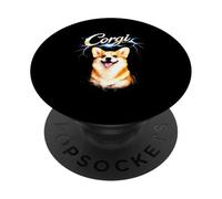 Corgi Heavy Metal Angry Music Rock N Roll Concert Punk PopSockets Adhesive PopGrip