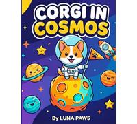 Corgi in Cosmos: Libro de colorear del espacio para niños: 30 divertidos animales astronautas