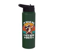 Corgi It was Me I Let Him Out Corgi Stainless Steel Insulated Water Bottle