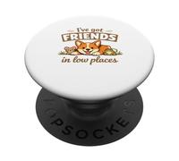Corgi “I've Got Friends in Low Places” Cute Dog PopSockets Adhesive PopGrip