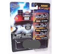 Corgi jada nano hollywood rides 3 car set B'AC'K T0 THE F'UTUR'E Time Machine Set DMC Delorean part 1, 2 & 3 vehicles 1:64 scale diecast model