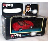 Corgi JAMES B0ND 007 G0LDENEYE red F'ERRAR'I 355 Vehicle 1:36 scale diecast model