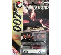 corgi james bond 007 goldfinger with white car 1.64 ish scale diecast model