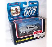 Corgi james bond 007 Thunderball Aston Martin DB5 car and data cards set 1:50ish scale diecast model