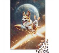 Corgi Jigsaw 1000 Piece Challenge Toy for Adults, Cosmic Landscape Impossible Jigsaw Puzzles 1000 Pieces Educational Game for Adults Or Families Pieces Gifts 1000pcs (75x50cm)