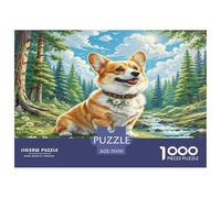 Corgi Jigsaw Puzzles 1000 Piece for Adults Educational Games Puzzle Gifts for Men Home Decoration 100% Recvcled Cardboard 70x50cm/1000pcs