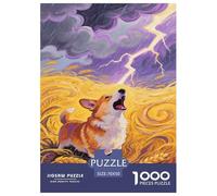 Corgi Jigsaw Puzzles 1000 Pieces Challenge Toy for Adults,Pastoral Landscape Impossible Jigsaw Puzzles 1000 Piece Educational Game 70x50cm/1000pcs
