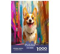 Corgi Jigsaw Puzzles Puzzles for Adults Kids. 1000 Pieces Great Gifts Challenge Toy Educational Game Home Decoration for Adults& Kids Age 14 Years Up 38x26cm/1000pcs