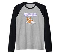 Corgi Join The Low Rider Crew Dog Lover Canine Raglan Baseball Tee