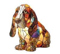Corgi Lamp and Dachshund Lamp,Stained Resin French Bulldog Tabletop Night Light,Cute Pet Dogs Themed LED Table Lamps with Warm Ambient Glow,Fun Gift for Dog Lovers (Bayoshido, 8 Inch)