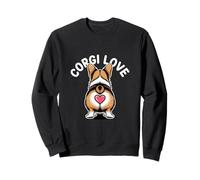 Corgi Love Butt Heart Design for Dog Moms and Dog Dads Sweatshirt