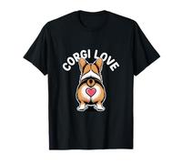 Corgi Love Butt Heart Design for Dog Moms and Dog Dads T-Shirt