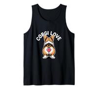 Corgi Love Butt Heart Design for Dog Moms and Dog Dads Tank Top