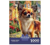Corgi Mom And Puppy 1000 Pcs 3-Layer Cardboard Cat & Dog in Blooms Classic Jigsaw, Hard Challenge, Stress Relief, Wall Decor & Family Collector Gift 70x50cm/1000pcs