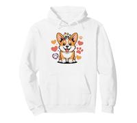 Corgi Mom Summer Sunflower Wildflower Pembroke Welsh Mama Pullover Hoodie