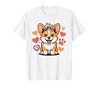 Corgi Mom Summer Sunflower Wildflower Pembroke Welsh Mama T-Shirt