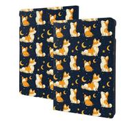 Corgi Moon Print Compatible with ipad 9th/8th/7th Generation Case Cover, Tablet Cases Compatible with ipad Case 10.2 Inch, Auto Wake/Sleep, Folio Stand