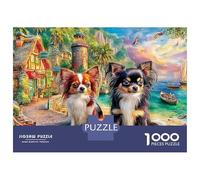 Corgi Moonlight 1000 Piece Precision-cut Pieces Puppy by Fountain Puzzle Lovers Gift Stress Relief Puzzle Family Game Night Limited Edition 38x26cm/1000pcs