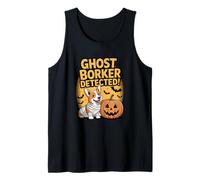Corgi Mummy & Pumpkin Halloween Ghost Borker Detected Funny Tank Top