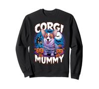 Corgi Mummy Scary Halloween Costume Dog Owner Welsh Corgi Sweatshirt