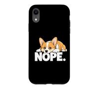 Corgi Nope Not Today Bad Attitude Tired Lazy Exhausted Dog Case for iPhone XR
