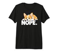 Corgi Nope Not Today Bad Attitude Tired Lazy Exhausted Dog Premium T-Shirt