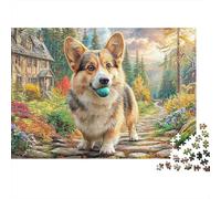 Corgi on Treadmill 1000-Piece Jigsaw Puzzle Highly Playable Puzzle Brain Training for Adults & Kids 38x26cm/1000pcs
