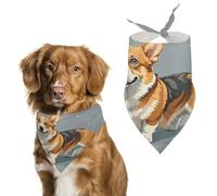 Corgi Pattern Corgi PatternPet Scarf Dog Bandana for Small Medium Large Exquisite Unique Cat Dogs Kerchief Premium Fabric Cute Triangle Cat Dogs Bibs Scarf