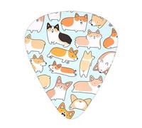 Corgi Pattern Guitar Plectrums 12 Pieces For Ukulele Bass Instrument Accessories
