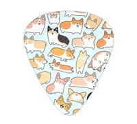Corgi Pattern Guitar Plectrums Classical Triangle Bass Acoustic And Electric Guitar Plectrums For Guitarists 12 Pieces