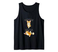Corgi Practicing Yoga Inhale - exale DIGOR Funny Tank Top
