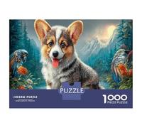 Corgi Premium 1000 Pieces Thick Cardboard Puzzle Forest Stream Mountain for Older Children 12+ Anxiety Relief Indoor Activity 70x50cm/1000pcs