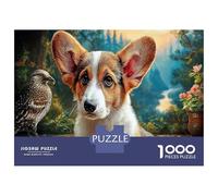 Corgi Premium 1000 Pieces Thick Cardboard Puzzle Forest Terrace for Older Children 12+ Anxiety Relief Indoor Activity 38x26cm/1000pcs