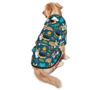 Corgi Print Dog Hoodie Pet Sweatshirt, Warm, Soft And Breathable Hooded Clothes For Medium To Large Dogs, Easy-To-Wear Design, For Winter And Fall