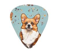 Corgi Printed Custom 12 Pieces Guitar Pick In A Box,The Pick Makes Sound Clear, Ukulele, Electric Bass (0.46 0.71 0.96mm)