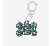 Corgi Printing Cute Acrylic Dogs Tag Double Side Bone Shap Id Tags with Keychain for Pet Crafts Decorations