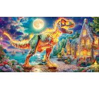 Corgi-Puppy-in-Autumn-Village 1000 Piece Puzzle Recycled Paper Fun Present & Activity for Home Educational Game Decompression Puzzles for Adults Kids Great Gift Idea 38x26/1000pcs