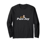 Corgi Pure Joy Illustration Cute Watercolor pet Long Sleeve T-Shirt