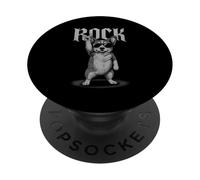 Corgi Rock Music Retro Vintage Dog Lover PopSockets Adhesive PopGrip
