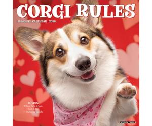 Corgi Rules 2026 Wall Calendar