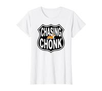 Corgi Runner Funny Chasing Chonk Value Graphic T-Shirt, Women, White, XS