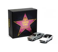 Corgi CC91992 Screen Stars - Ford Capri Mk2 2.0S Diamond White, Jaguar XJ6 Series 2 Silver Die-cast Model