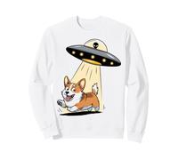 Corgi Shocked by UFO Invasion Sweatshirt