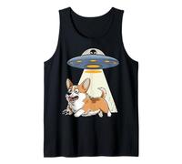 Corgi Shocked by UFO Invasion Tank Top